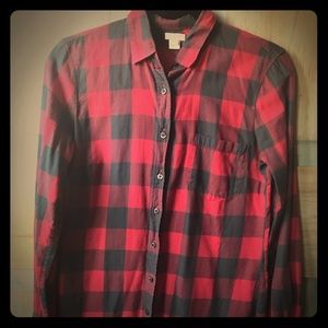 J.Crew Plaid Button down flannel